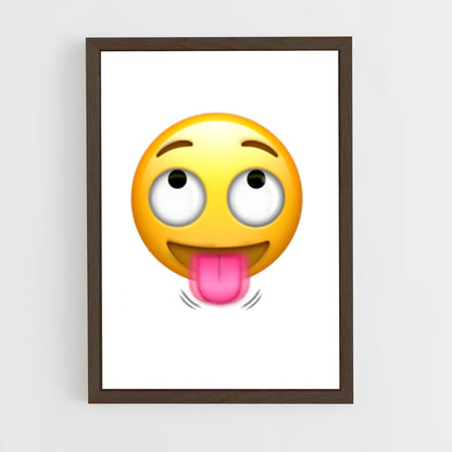 ap-tongue out-5 cadre Bois foncé