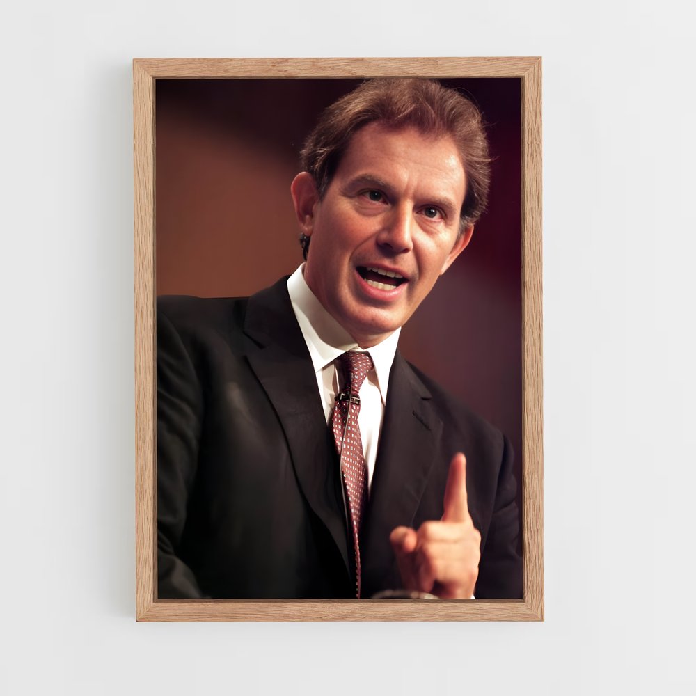 ap-tony blair-2 cadre Bois clair