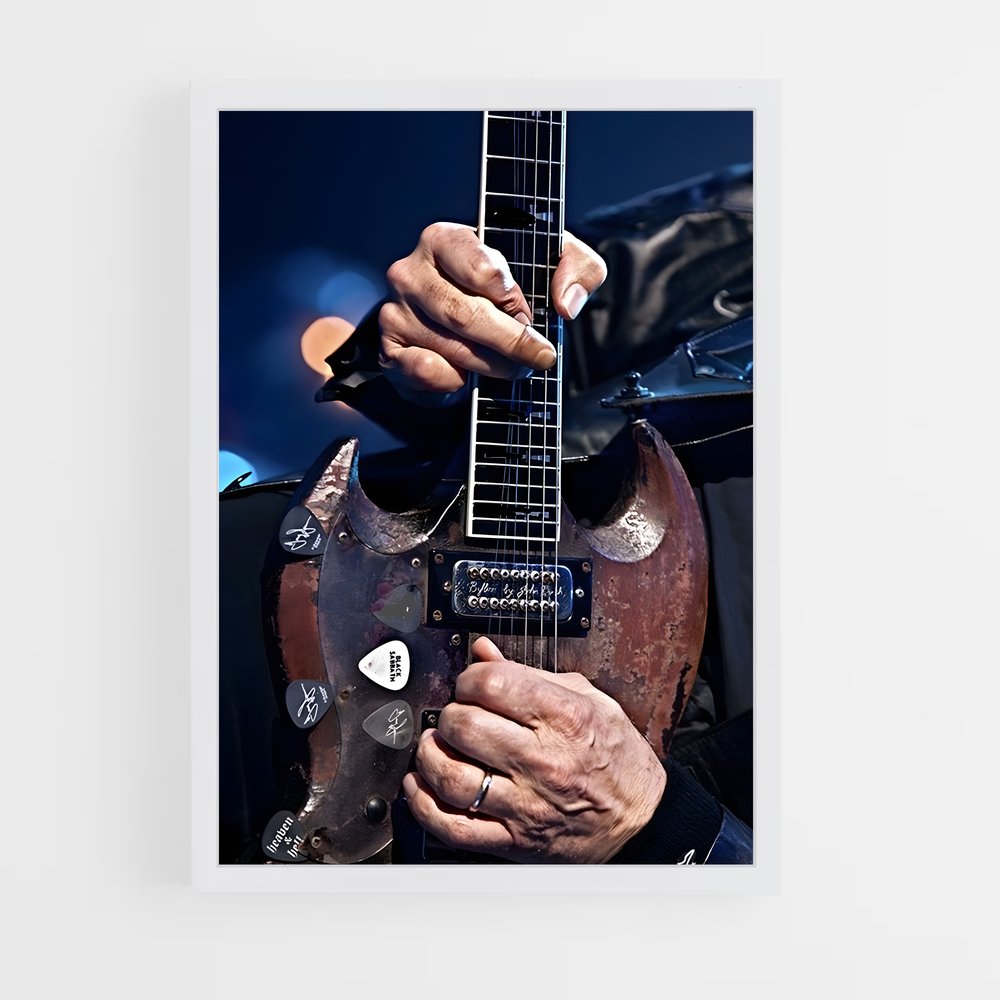 ap-tony iommi-8 cadre Blanc