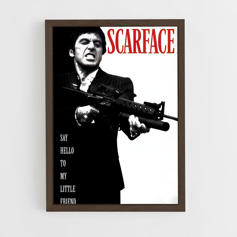 ap-tony montana-4 cadre Bois foncé