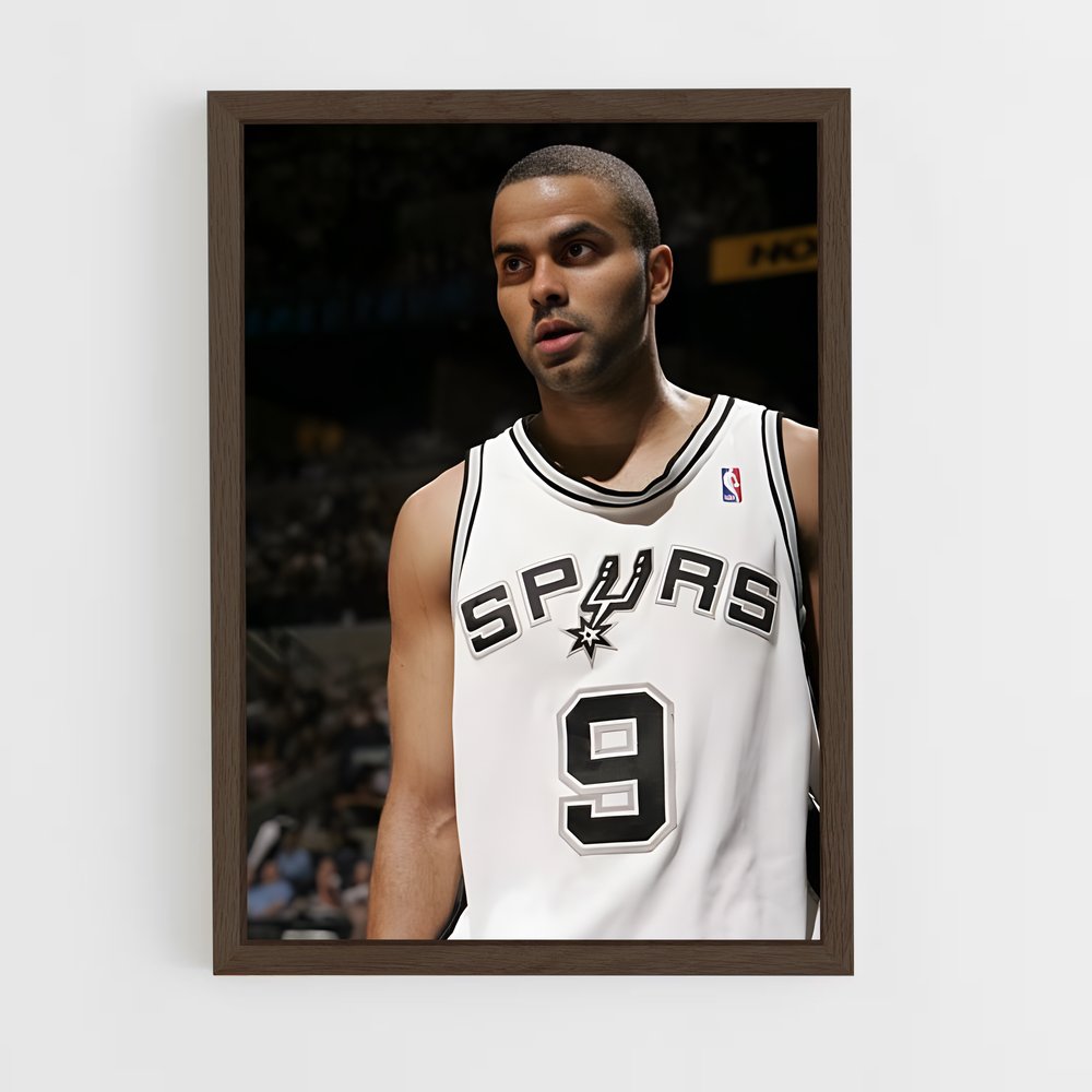 ap-tony parker-1 cadre Bois foncé