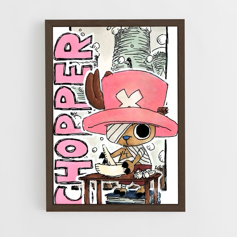 ap-tony tony chopper-6 cadre Bois foncé