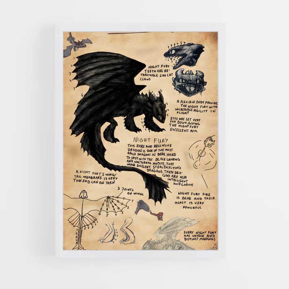ap-toothless-2 cadre Blanc