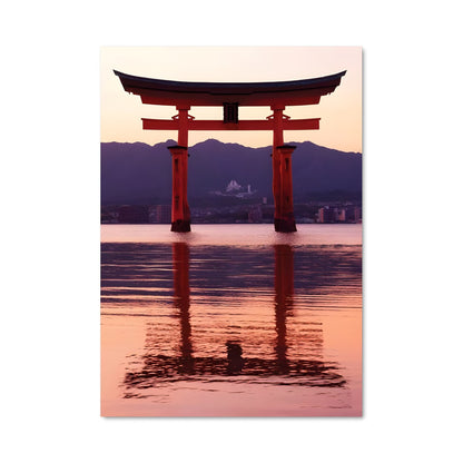 Poster Torii au Crépuscule