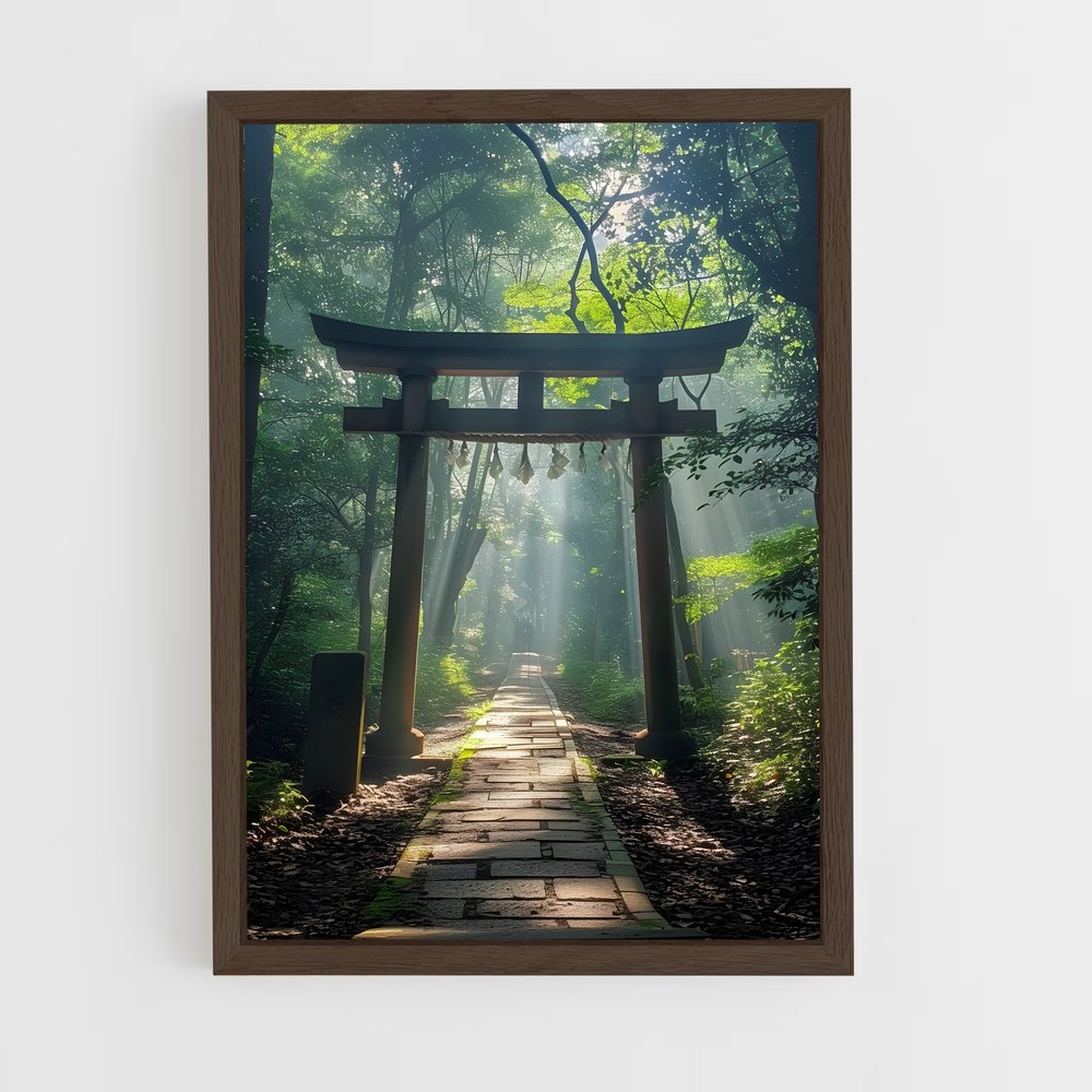 ap-torii gate-1 cadre Bois foncé