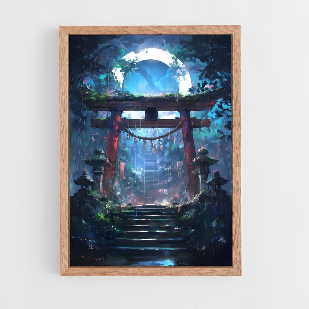 ap-torii gate-10 cadre Bois clair