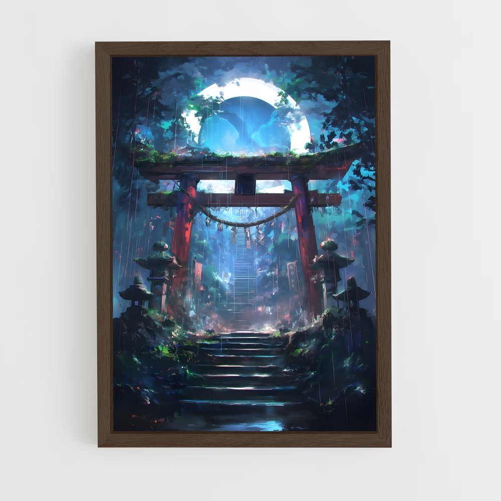 ap-torii gate-10 cadre Bois foncé