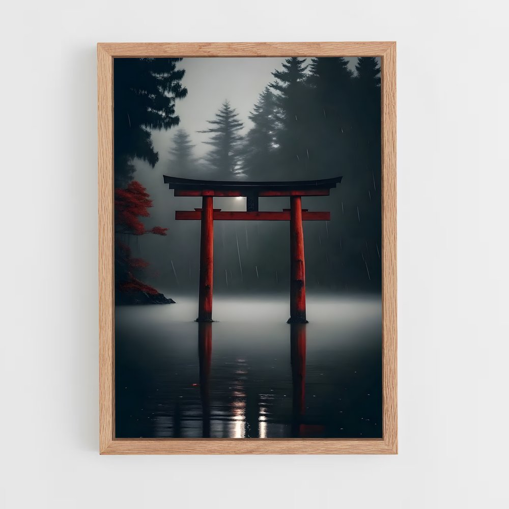 ap-torii gate-12 cadre Bois clair