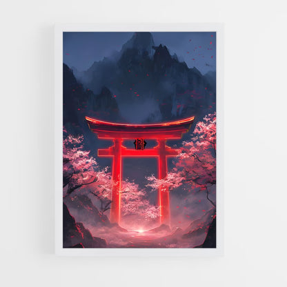 ap-torii gate-13 cadre Blanc