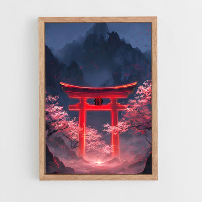 ap-torii gate-13 cadre Bois clair