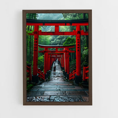 ap-torii gate-3 cadre Bois foncé