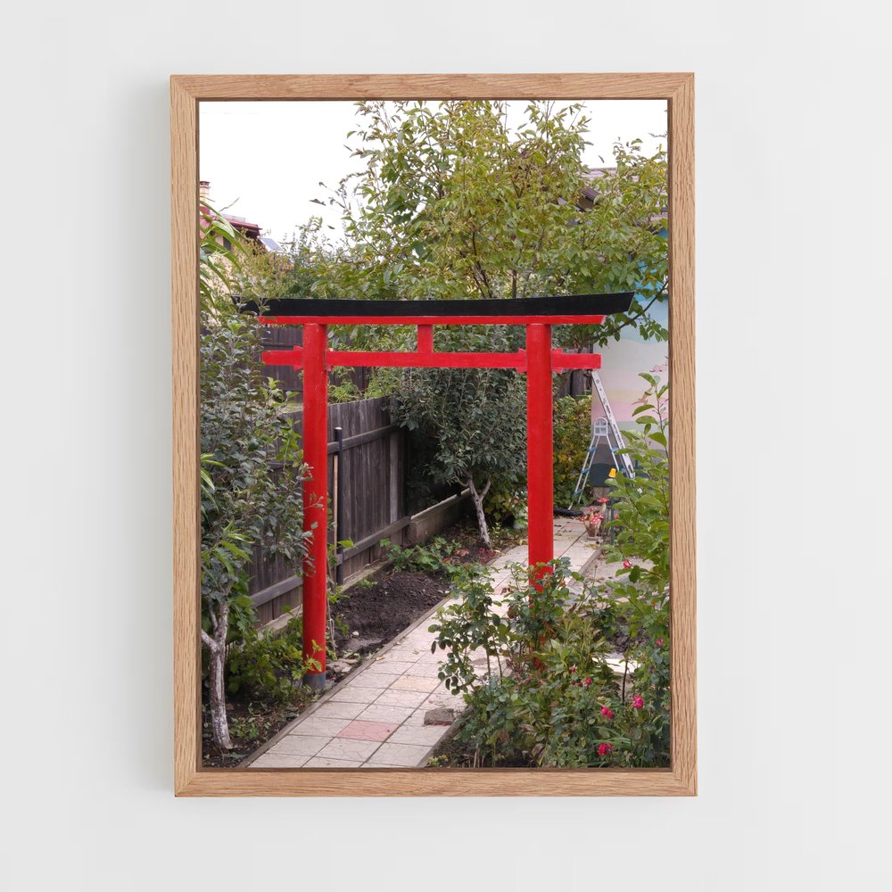 ap-torii gate-4 cadre Bois clair