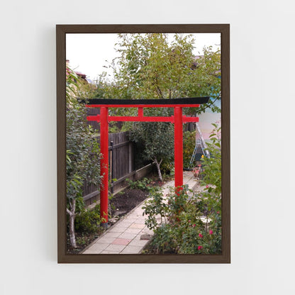 ap-torii gate-4 cadre Bois foncé