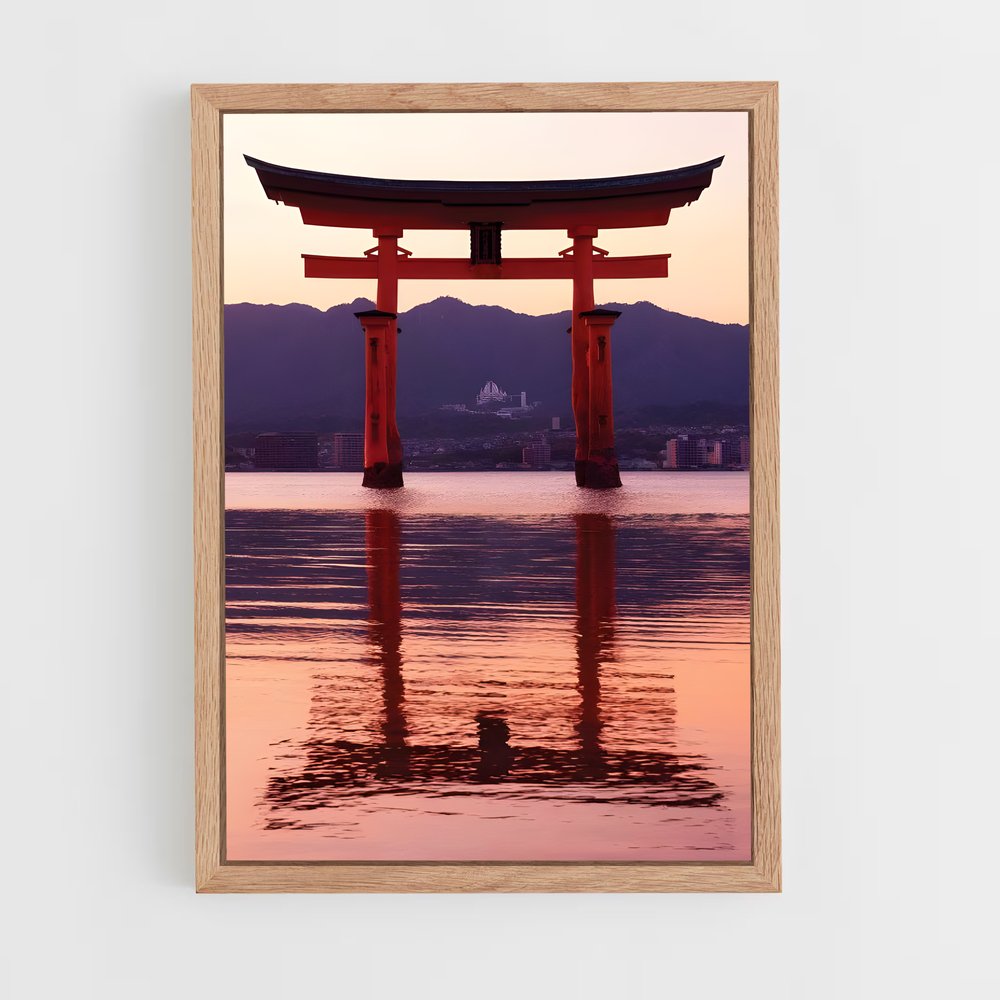 ap-torii gate-6 cadre Bois clair