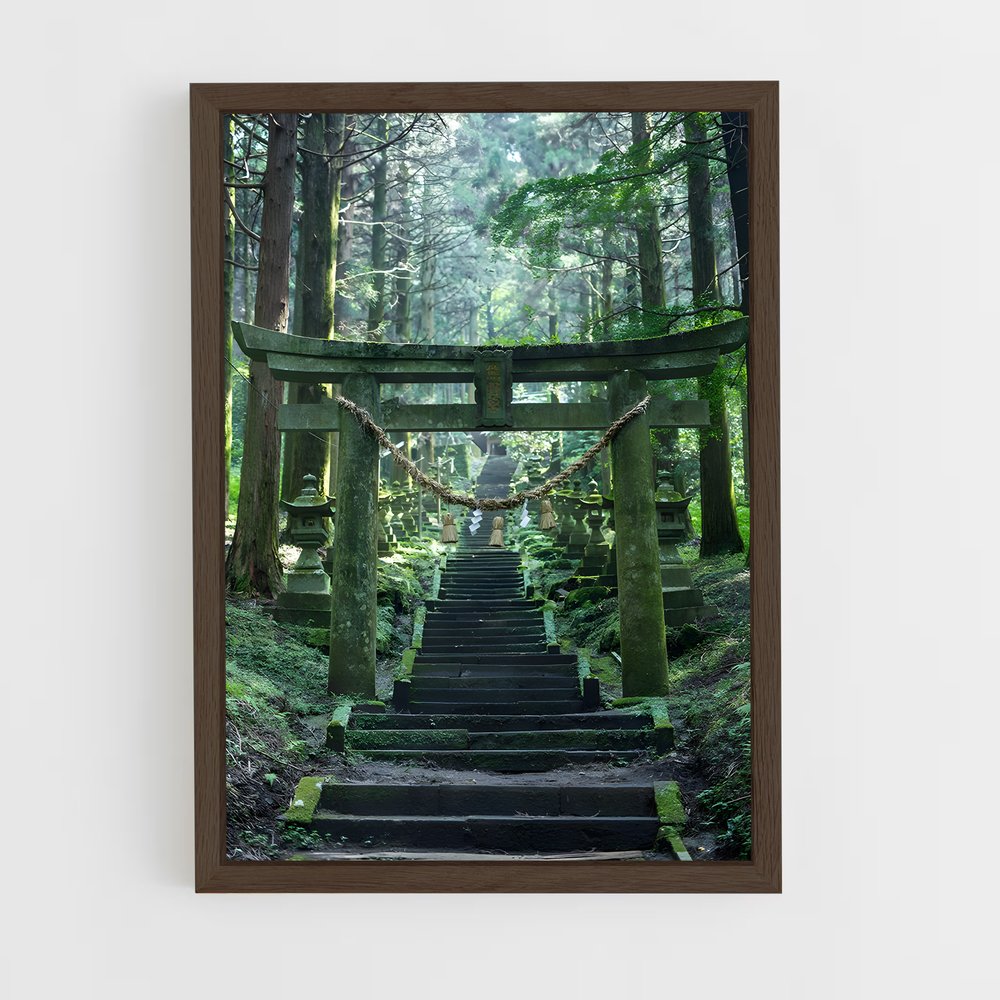 ap-torii gate-7 cadre Bois foncé