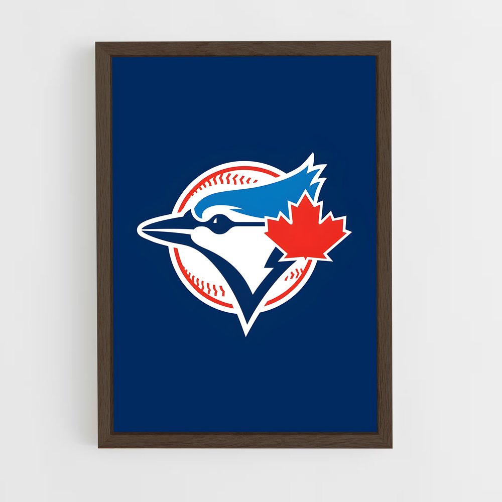 ap-toronto blue jays-11 cadre Bois foncé