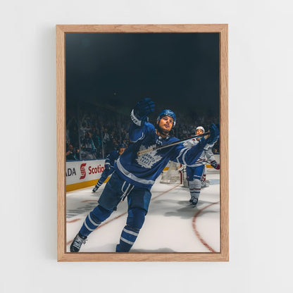 ap-toronto maple leafs-4 cadre Bois clair