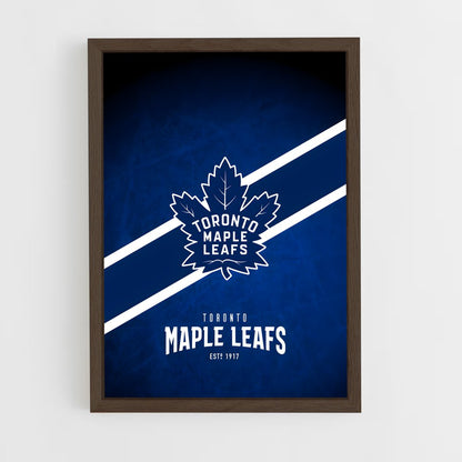 ap-toronto maple leafs-6 cadre Bois foncé
