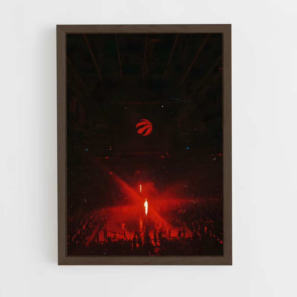 ap-toronto raptors-4 cadre Bois foncé