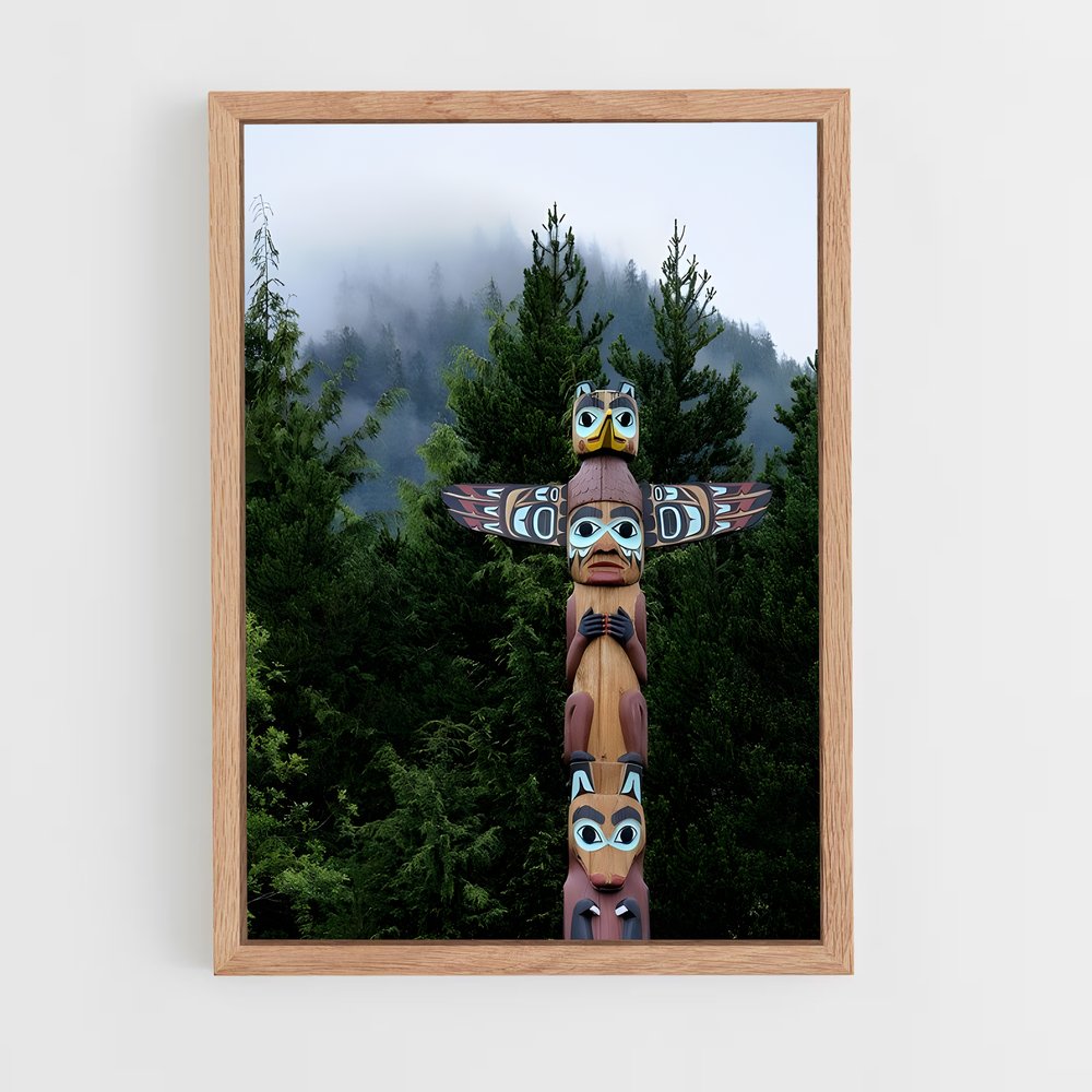 ap-totem pole-1 cadre Bois clair