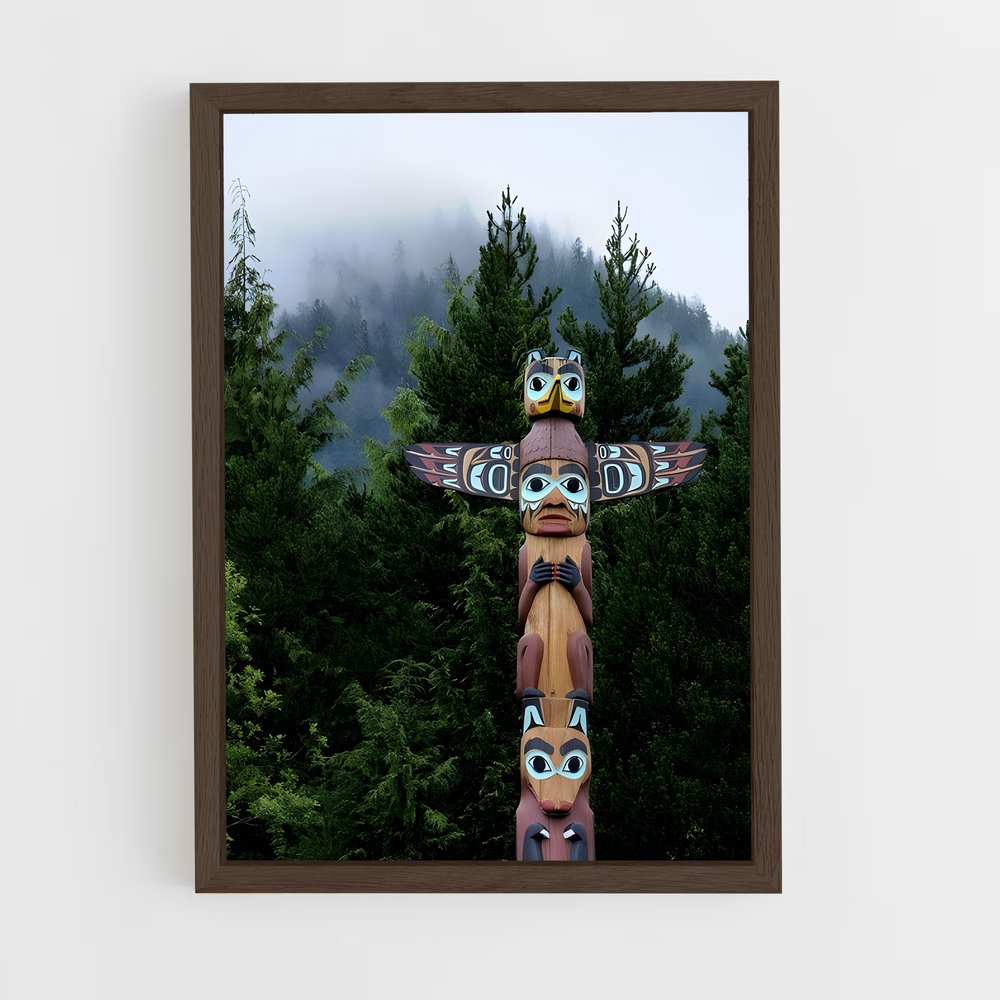 ap-totem pole-1 cadre Bois foncé