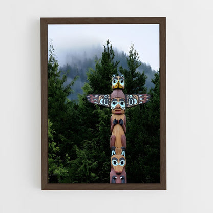 ap-totem pole-1 cadre Bois foncé