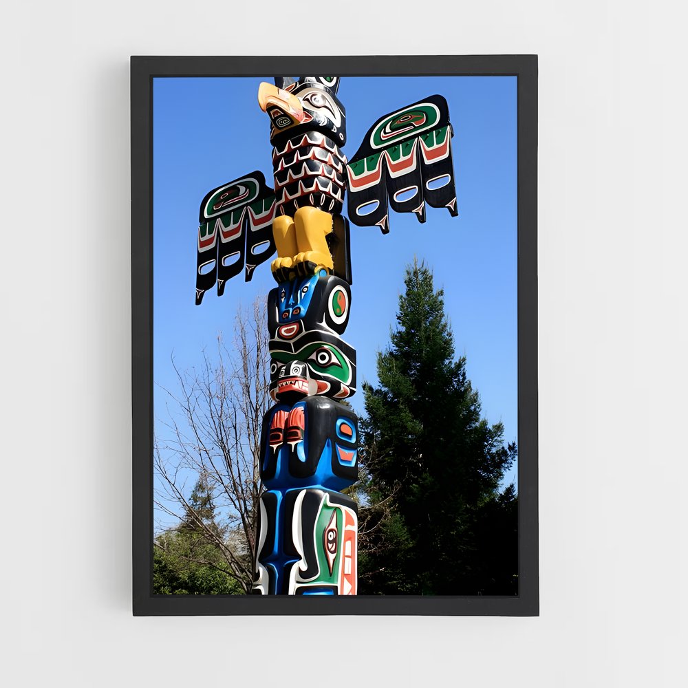 ap-totem pole-10 cadre Noir