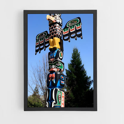 ap-totem pole-10 cadre Noir