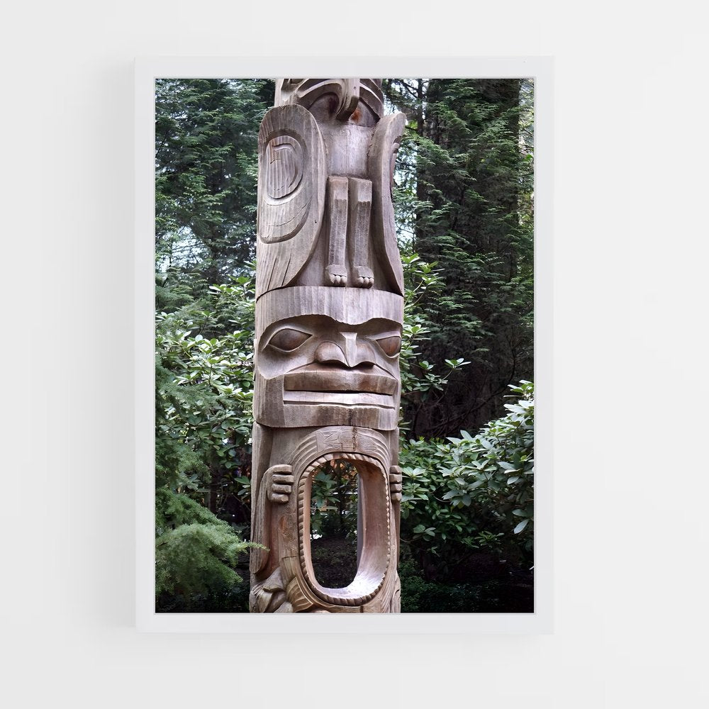 ap-totem pole-12 cadre Blanc