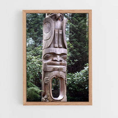 ap-totem pole-12 cadre Bois clair