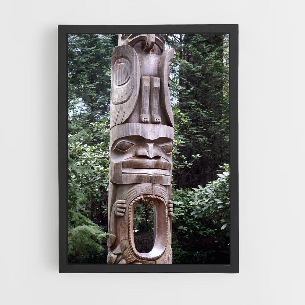 ap-totem pole-12 cadre Noir