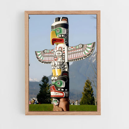 ap-totem pole-13 cadre Bois clair