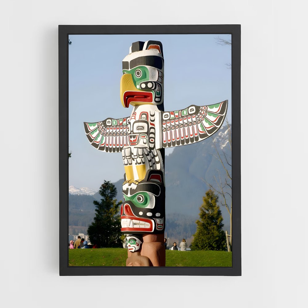 ap-totem pole-13 cadre Noir