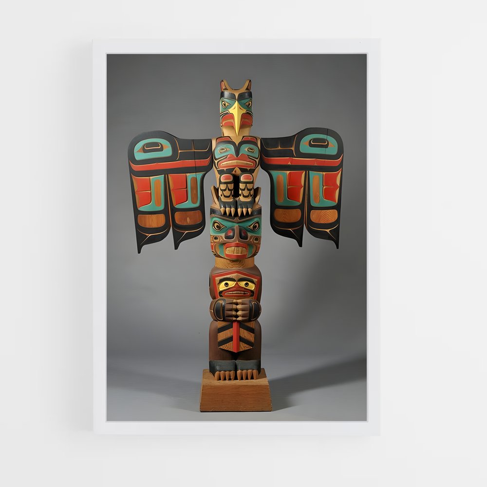 ap-totem pole-3 cadre Blanc