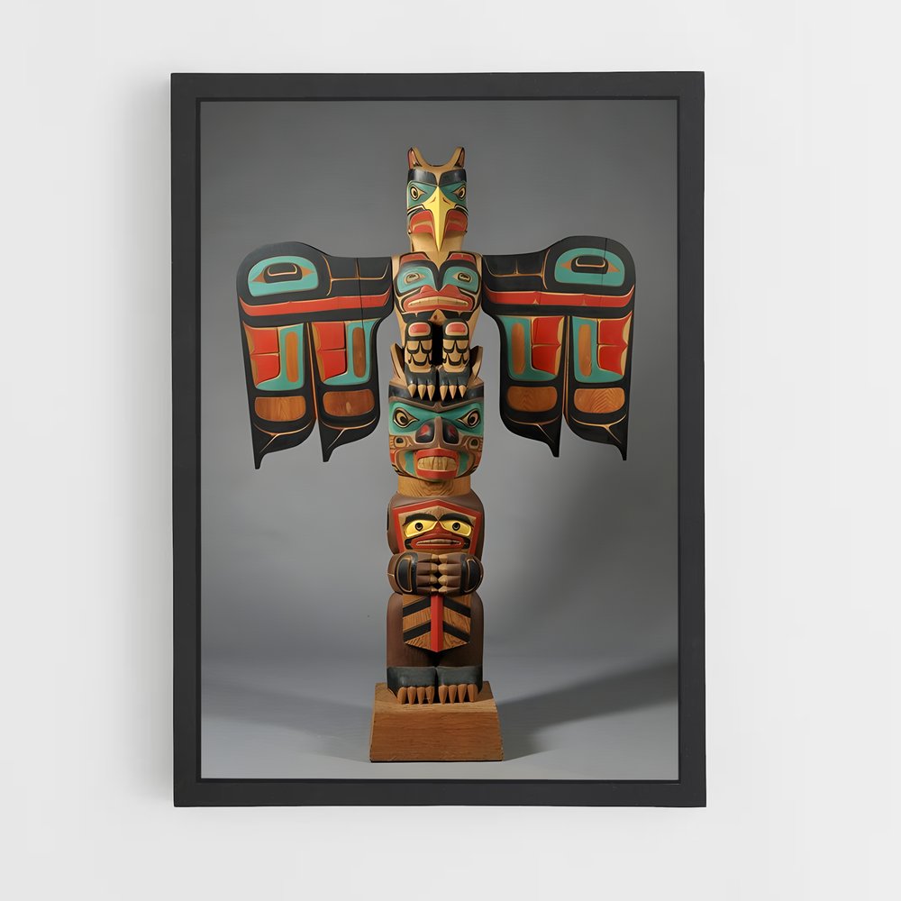 ap-totem pole-3 cadre Noir
