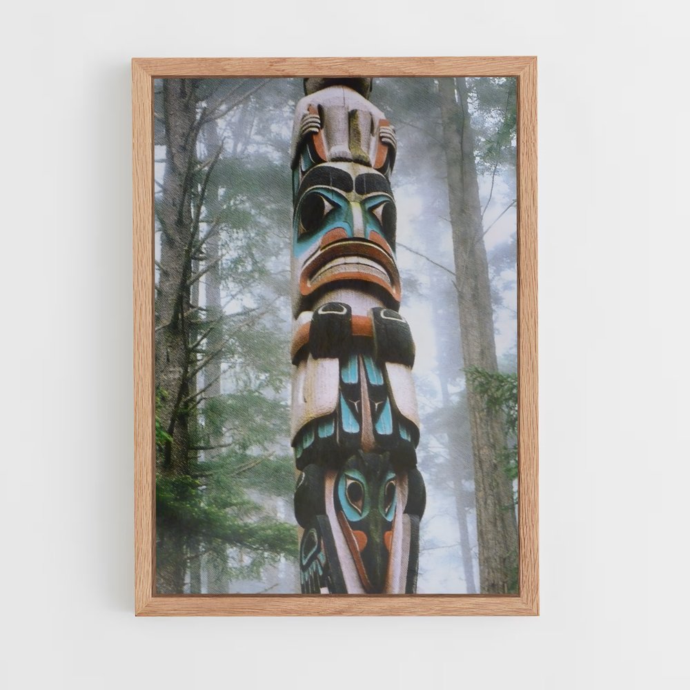 ap-totem pole-5 cadre Bois clair