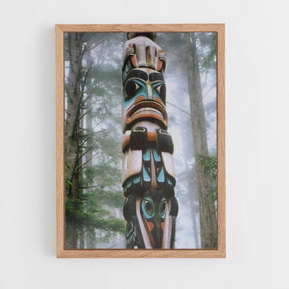 ap-totem pole-5 cadre Bois clair