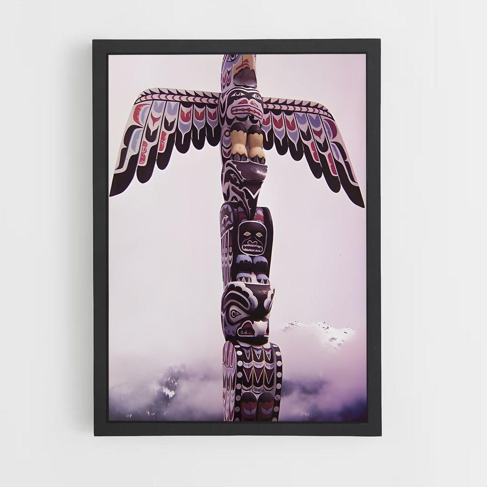 ap-totem pole-6 cadre Noir