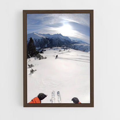 ap-tour de ski-7 cadre Bois foncé