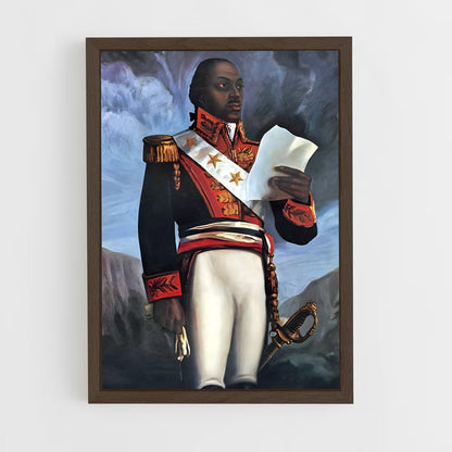 ap-toussaint louverture-1 cadre Bois foncé