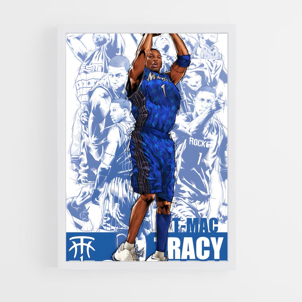 ap-tracy mcgrady-4 cadre Blanc