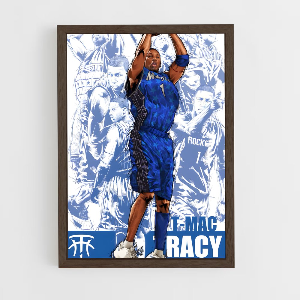 ap-tracy mcgrady-4 cadre Bois foncé