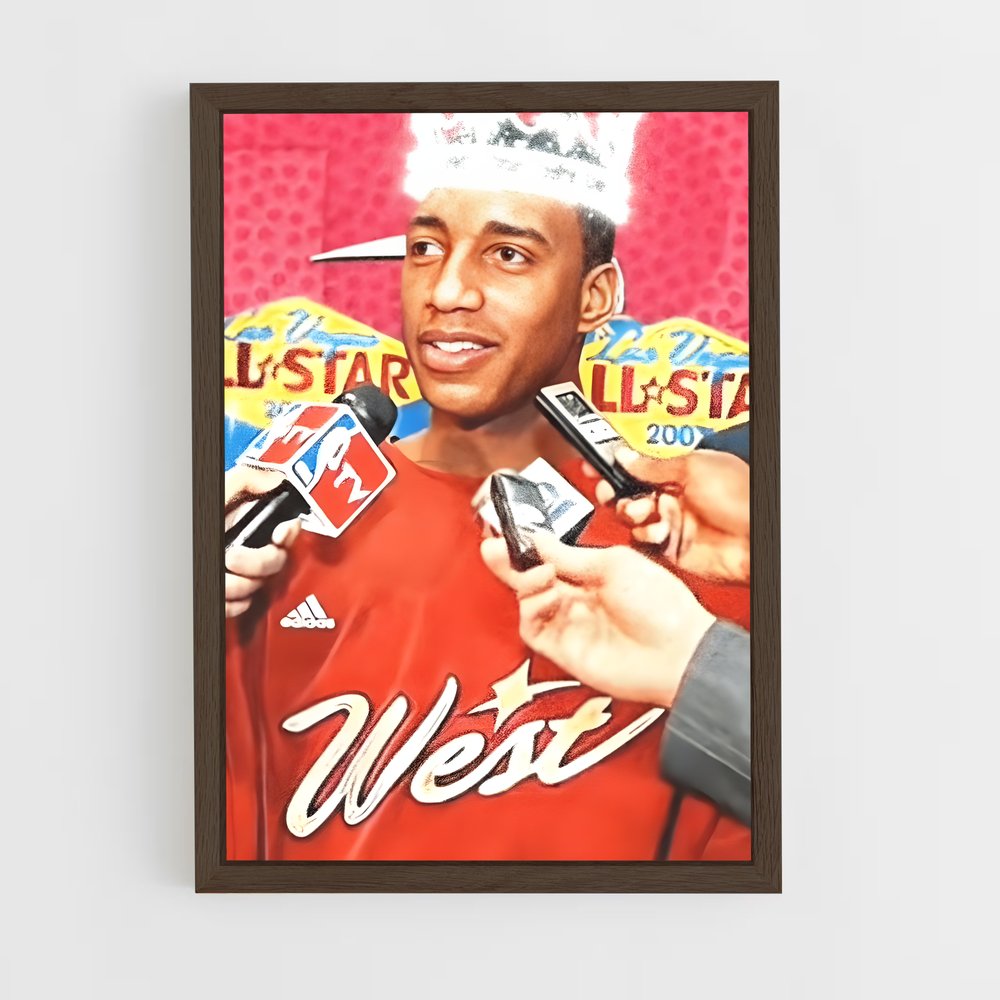 ap-tracy mcgrady-8 cadre Bois foncé