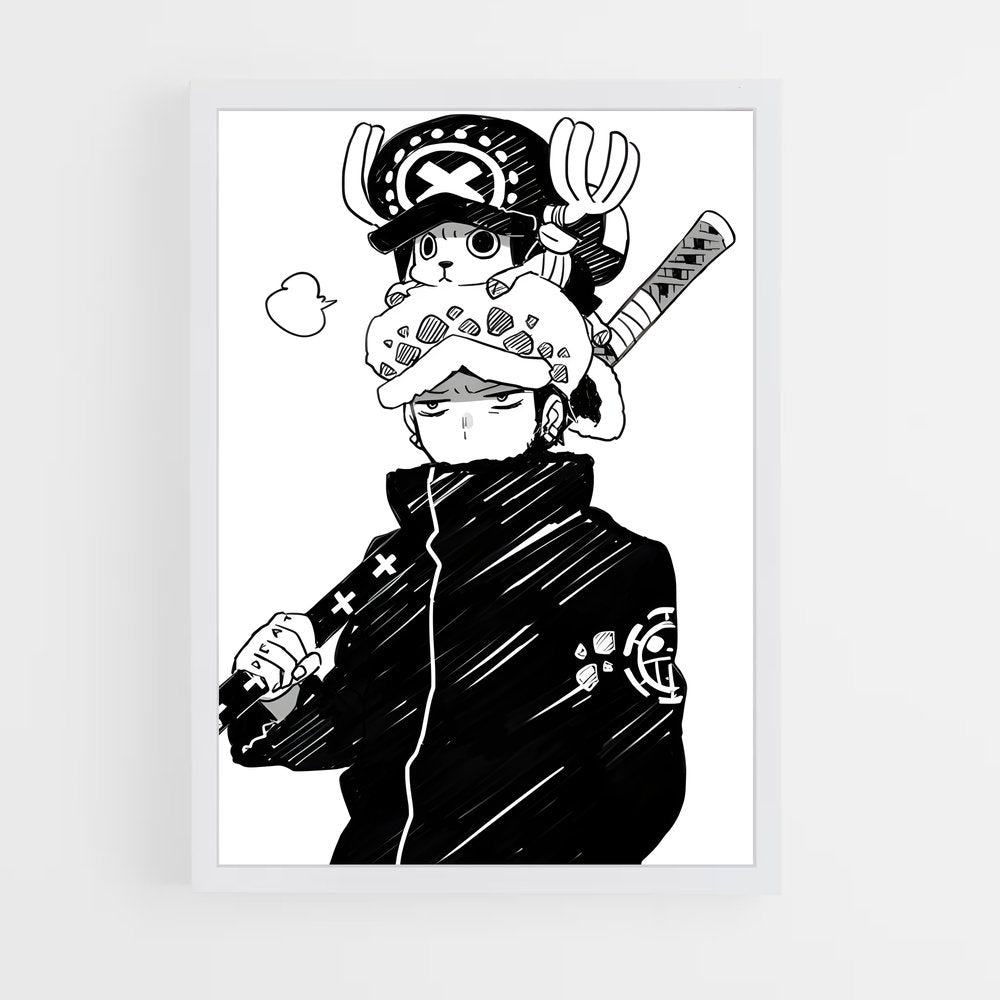 ap-trafalgar law-3 cadre Blanc