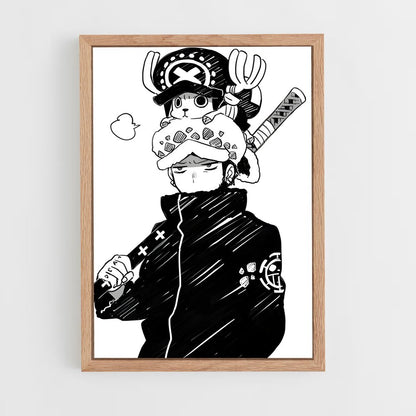 ap-trafalgar law-3 cadre Bois clair