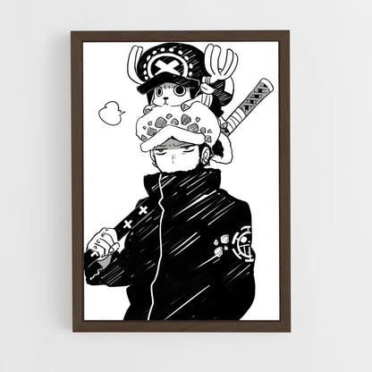 ap-trafalgar law-3 cadre Bois foncé