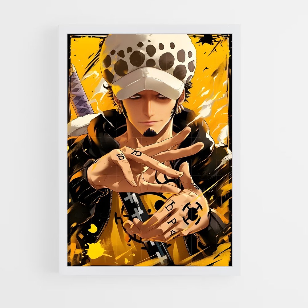 ap-trafalgar law-4 cadre Blanc