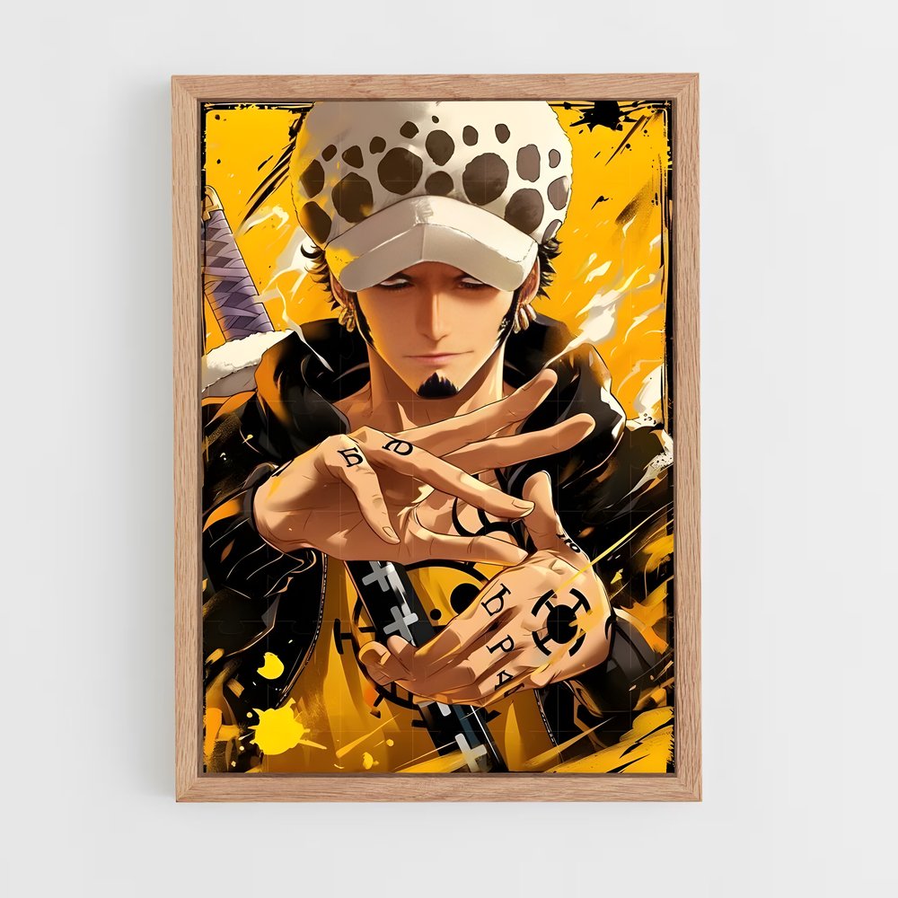 ap-trafalgar law-4 cadre Bois clair