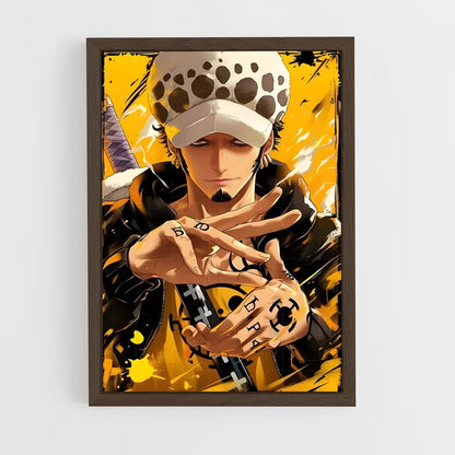 ap-trafalgar law-4 cadre Bois foncé
