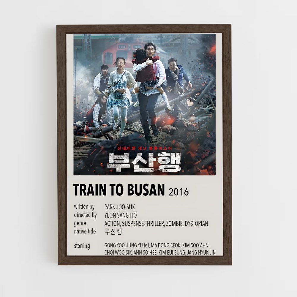 ap-train to busan-2 cadre Bois foncé